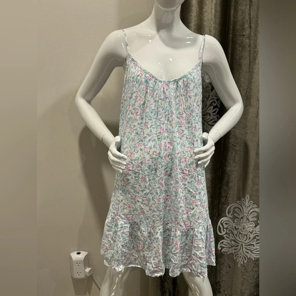 Billabong blue floral Beach Vibes - Swim Cover Up for Women Sz : L - Picture 7 of 8